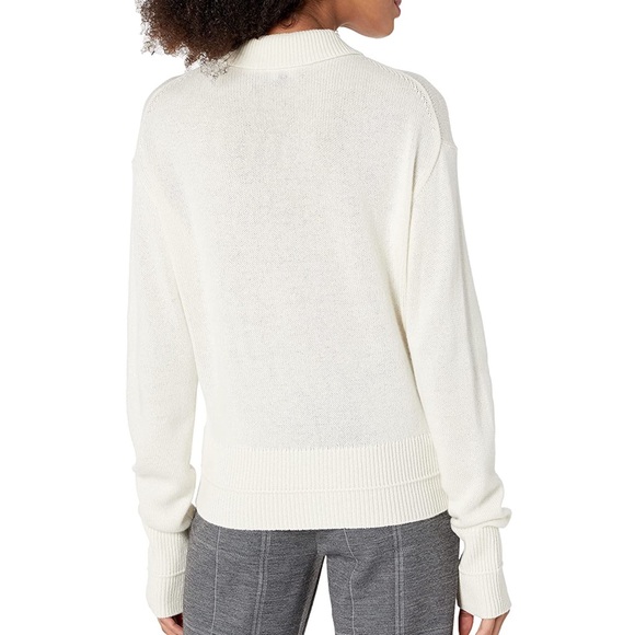 Theory Cropped Cardigan Sweater, Ivory, 100% Cashmere, Small, Pristine EUC - Picture 5 of 16